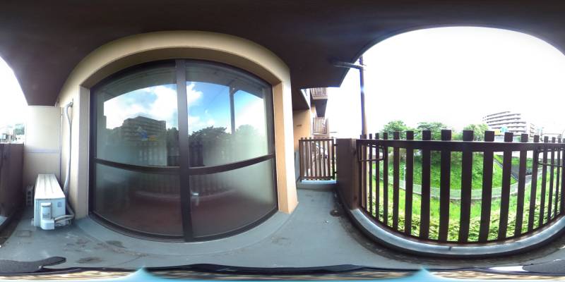 パノラマ画像バルコニー