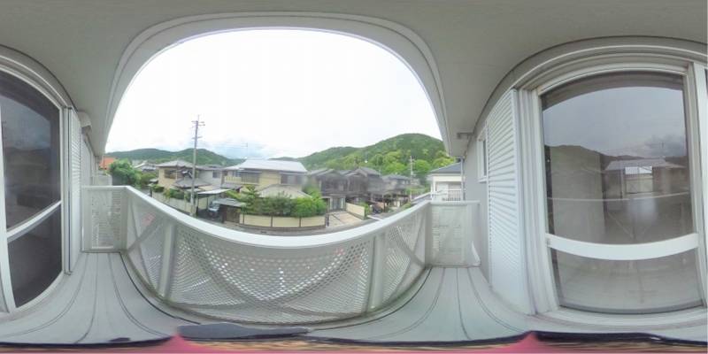 パノラマ画像バルコニー