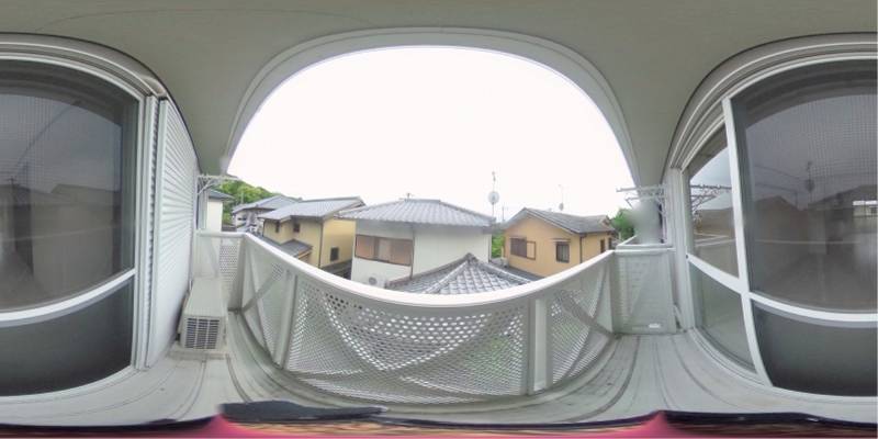 パノラマ画像バルコニー