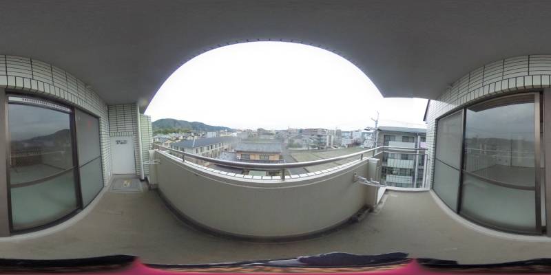 パノラマ画像バルコニー