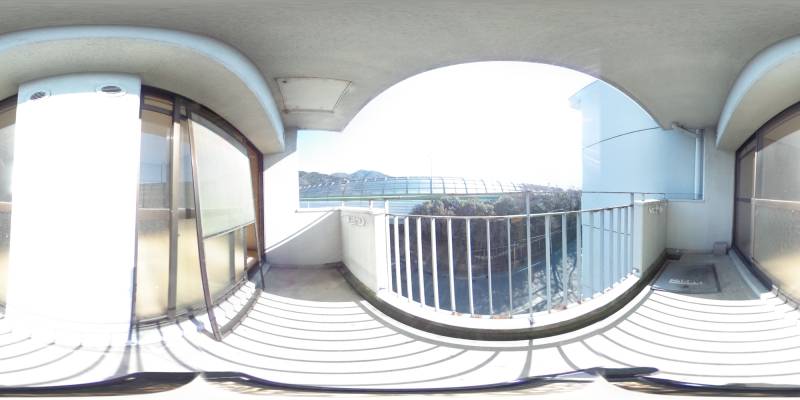 パノラマ画像バルコニー