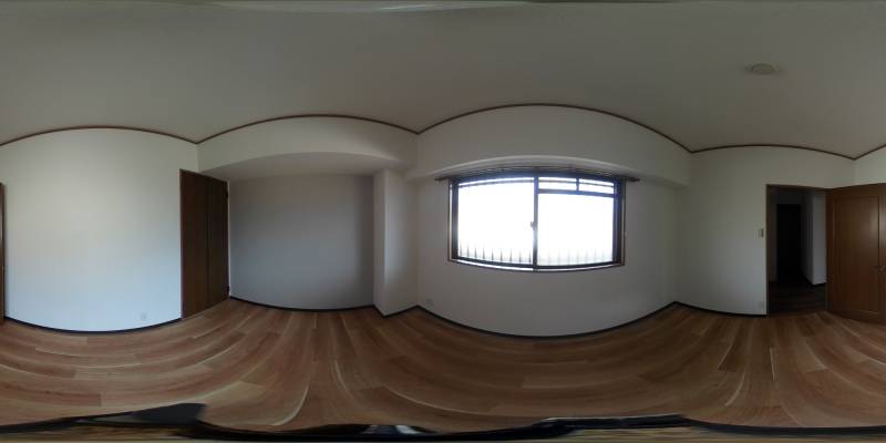 パノラマ画像寝室