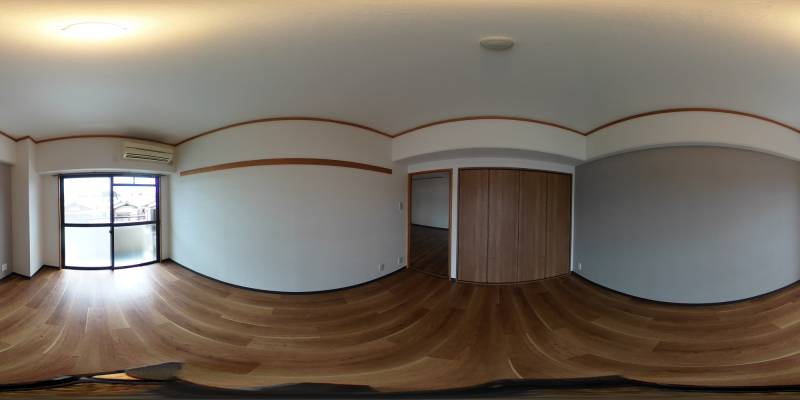 パノラマ画像寝室