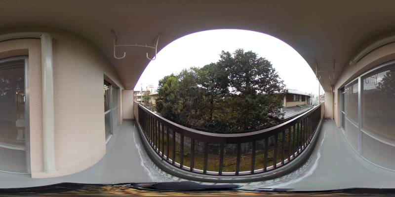 パノラマ画像バルコニー