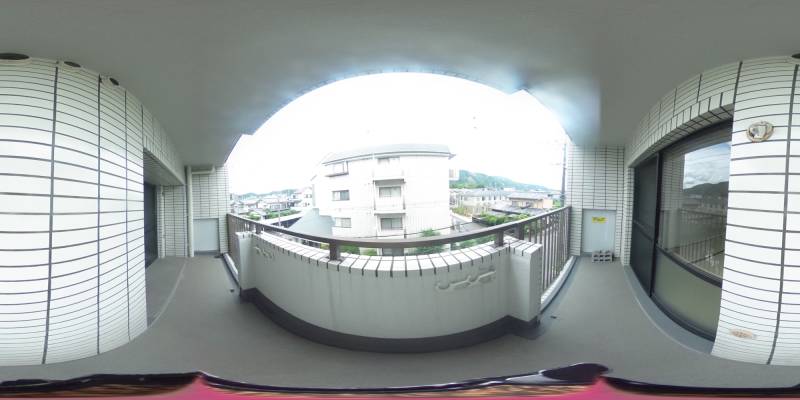 パノラマ画像バルコニー