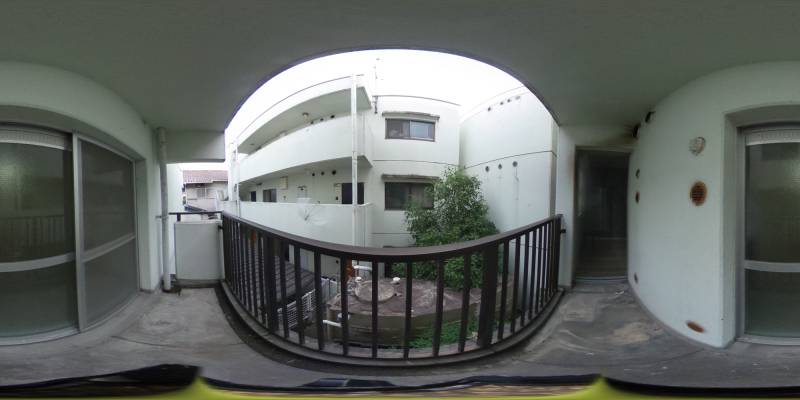 パノラマ画像バルコニー