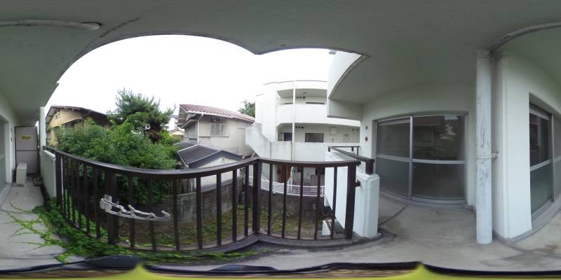 パノラマ画像バルコニー