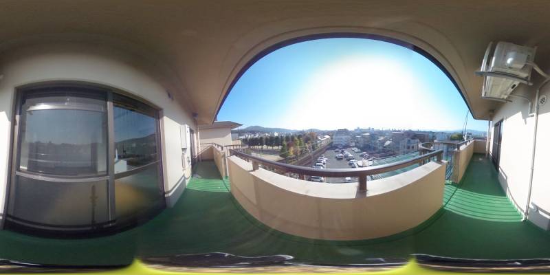 パノラマ画像バルコニー