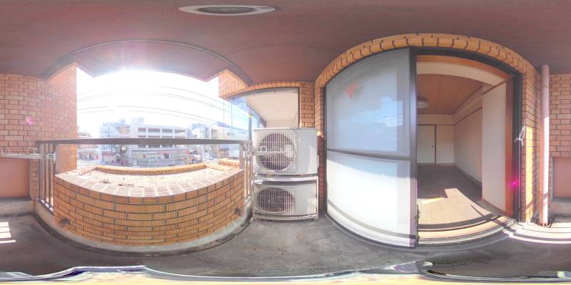 パノラマ画像バルコニー