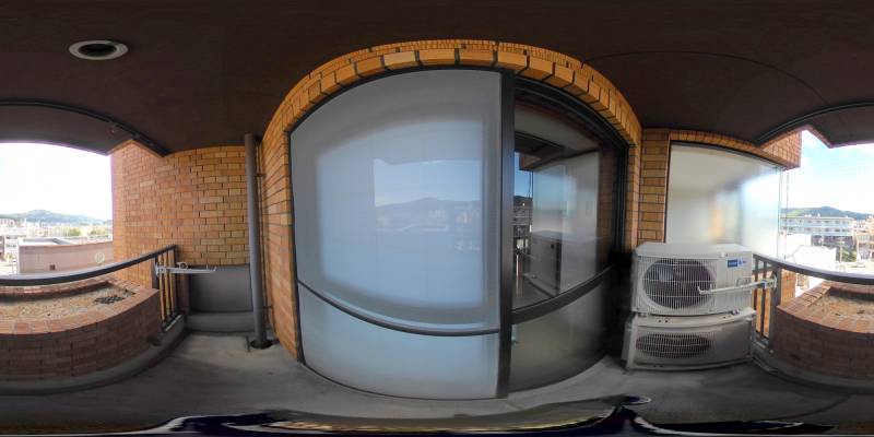 パノラマ画像バルコニー