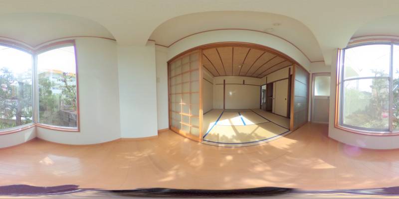 パノラマ画像バルコニー