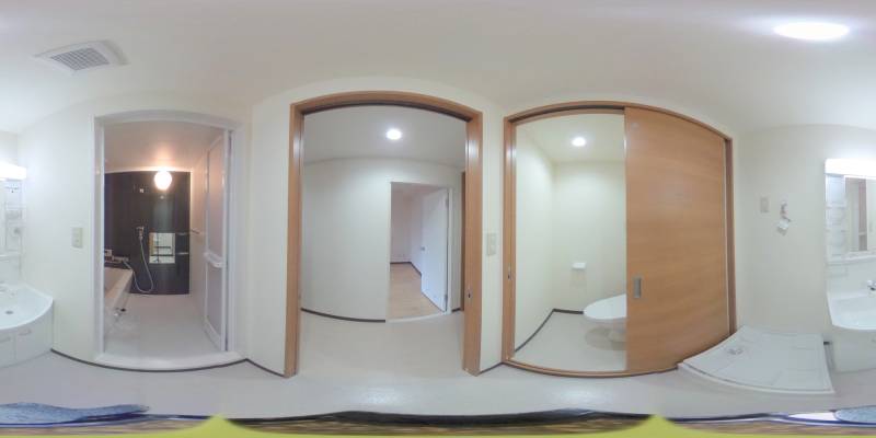 パノラマ画像洗面所