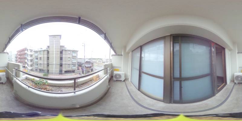 パノラマ画像バルコニー