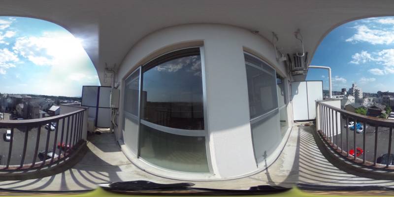パノラマ画像バルコニー