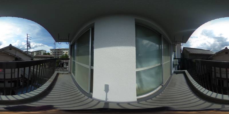 パノラマ画像バルコニー