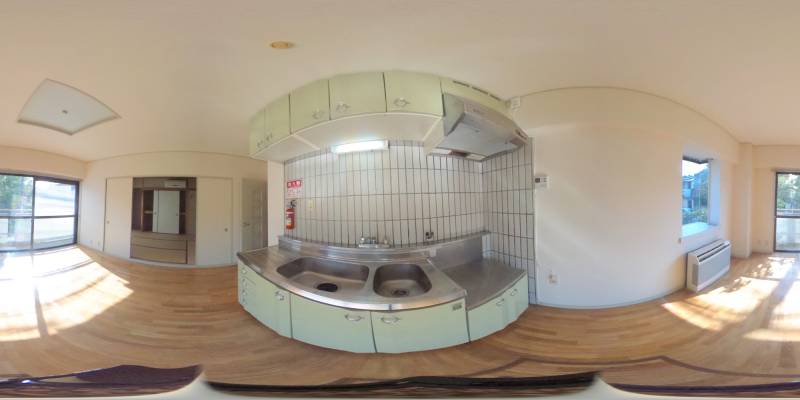 パノラマ画像キッチン