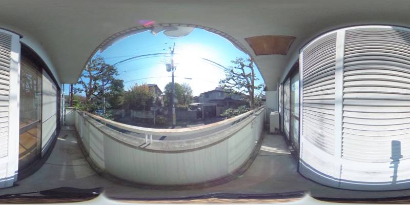 パノラマ画像バルコニー