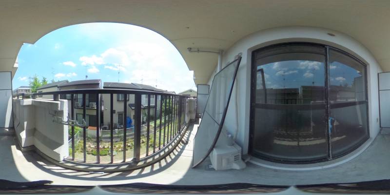 パノラマ画像バルコニー