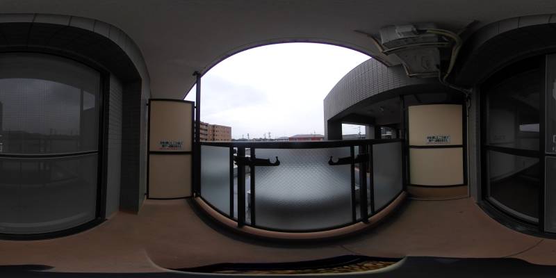 パノラマ画像バルコニー