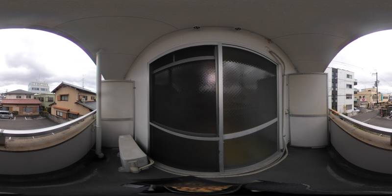 パノラマ画像バルコニー