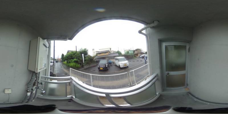 パノラマ画像バルコニー