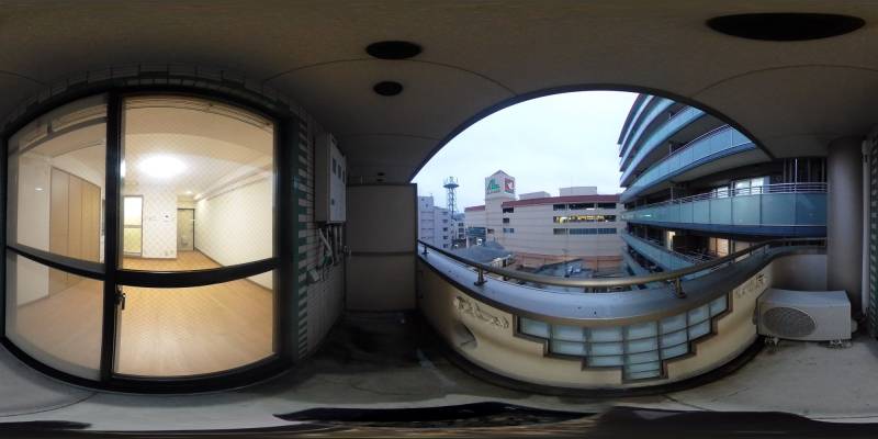 パノラマ画像バルコニー