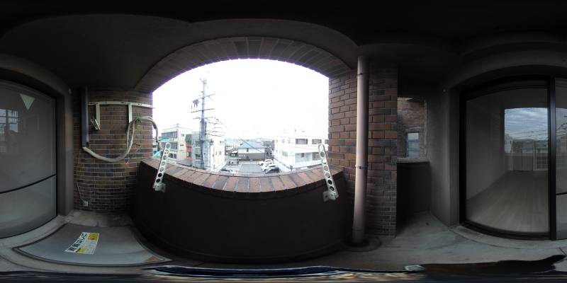 パノラマ画像バルコニー