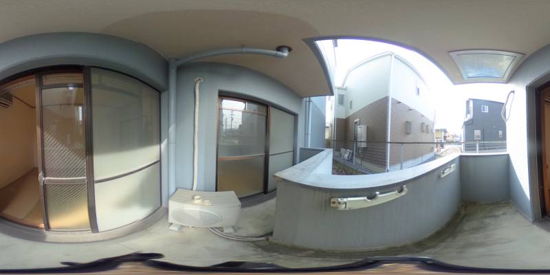 パノラマ画像バルコニー