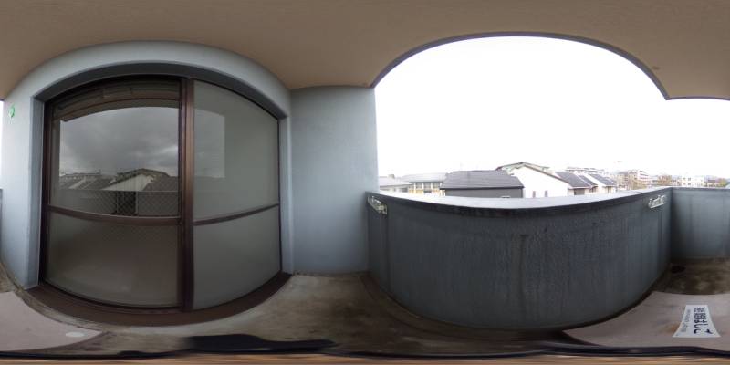 パノラマ画像バルコニー