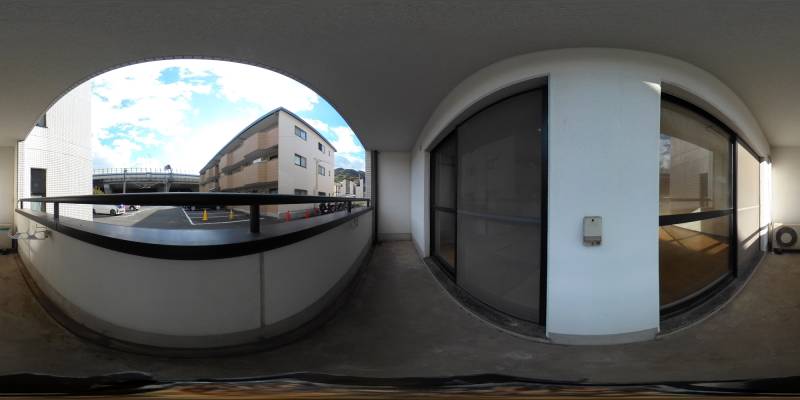 パノラマ画像バルコニー