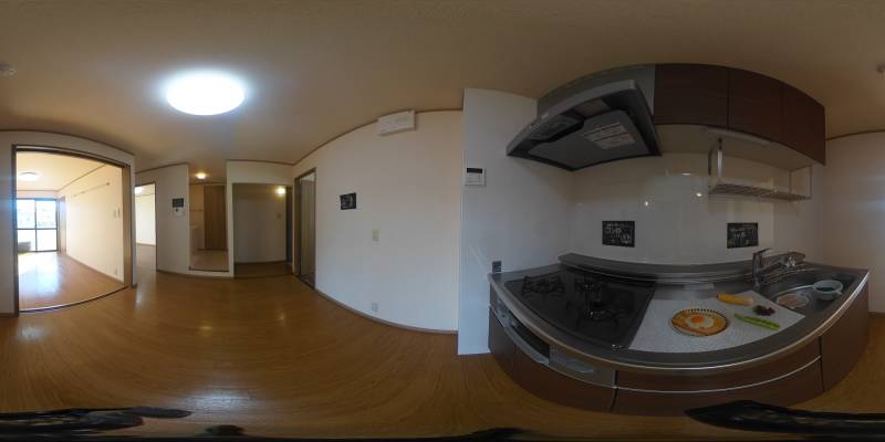 パノラマ画像キッチン