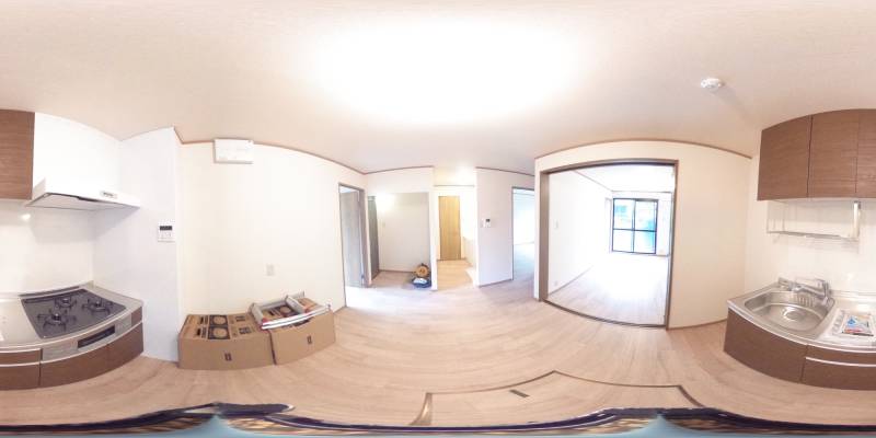 パノラマ画像キッチン
