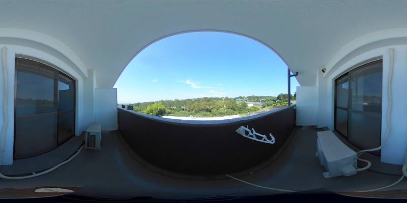 パノラマ画像バルコニー