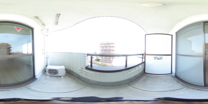 パノラマ画像バルコニー