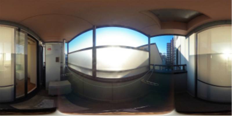 パノラマ画像バルコニー