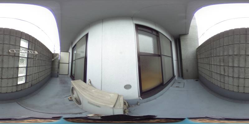 パノラマ画像バルコニー