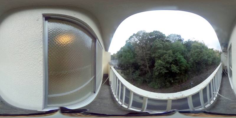 パノラマ画像バルコニー