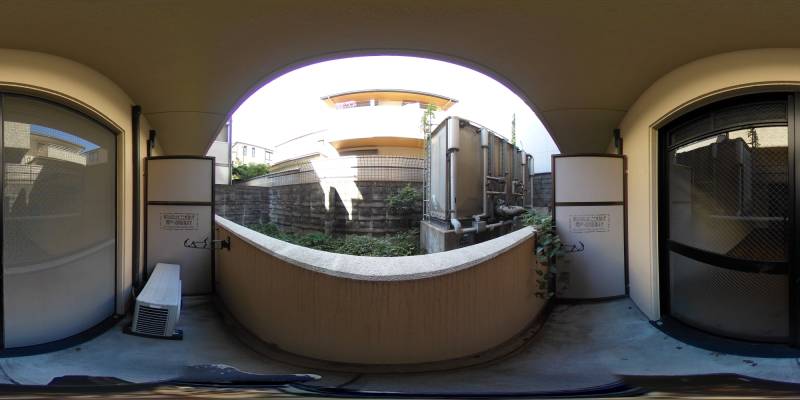 パノラマ画像庭