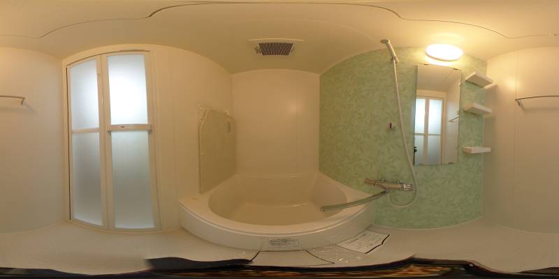 パノラマ画像バスルーム