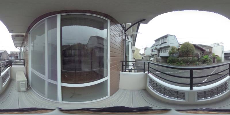 パノラマ画像バルコニー