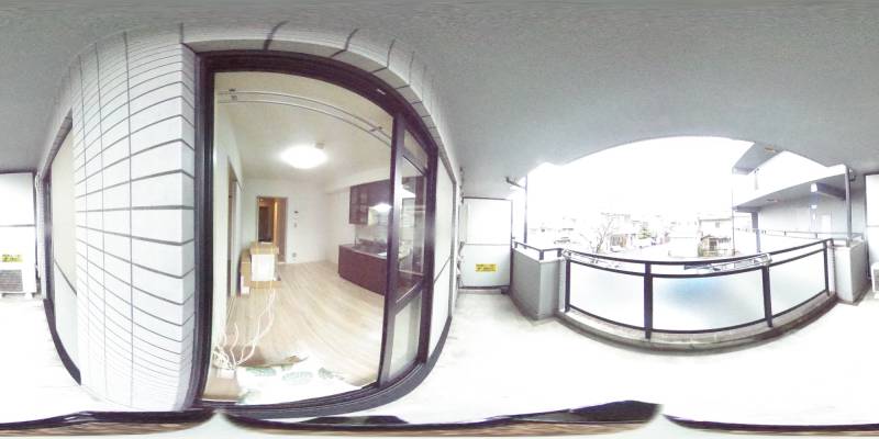 パノラマ画像バルコニー