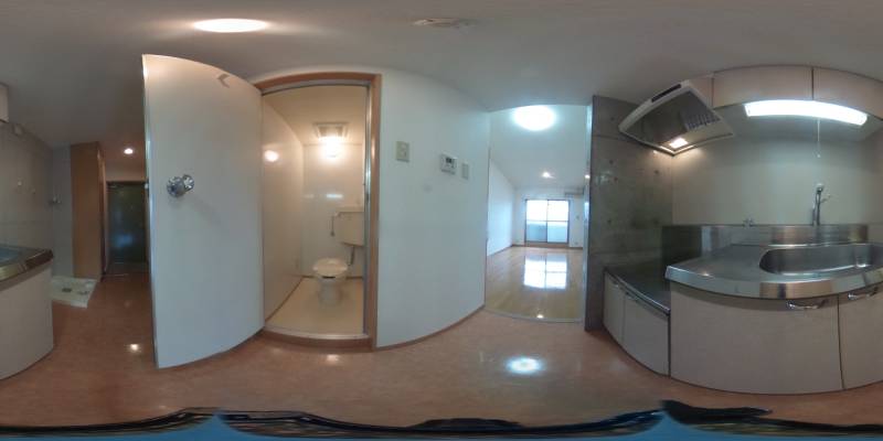 パノラマ画像キッチン