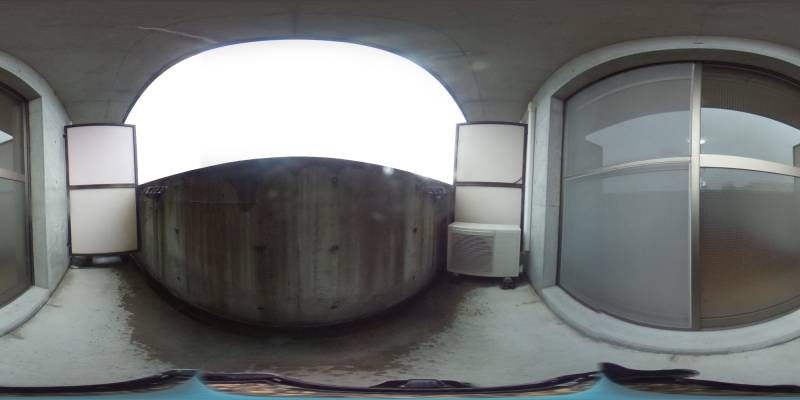 パノラマ画像バルコニー