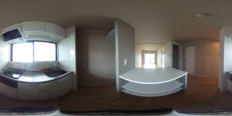 パノラマ画像キッチン