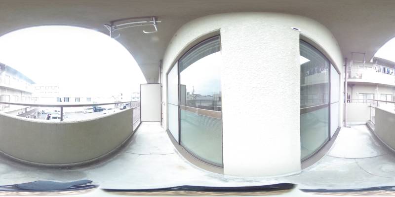 パノラマ画像バルコニー