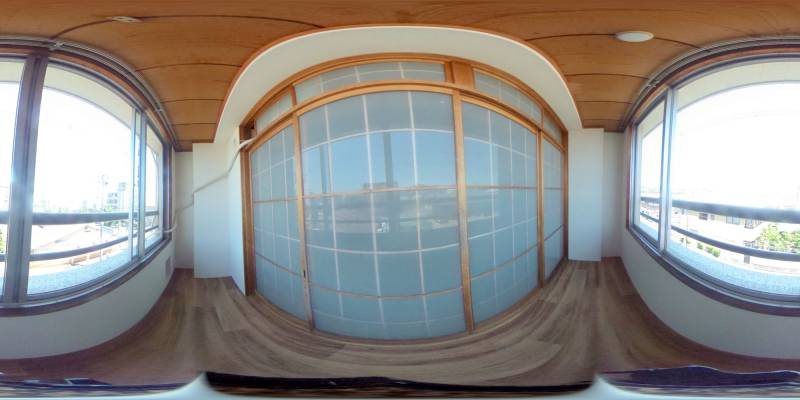 パノラマ画像バルコニー