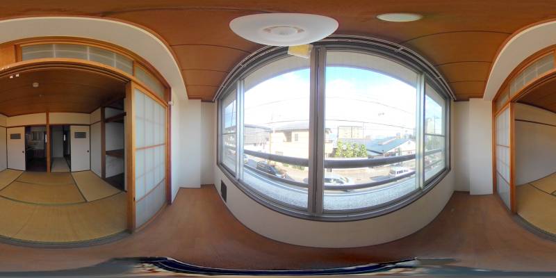 パノラマ画像バルコニー