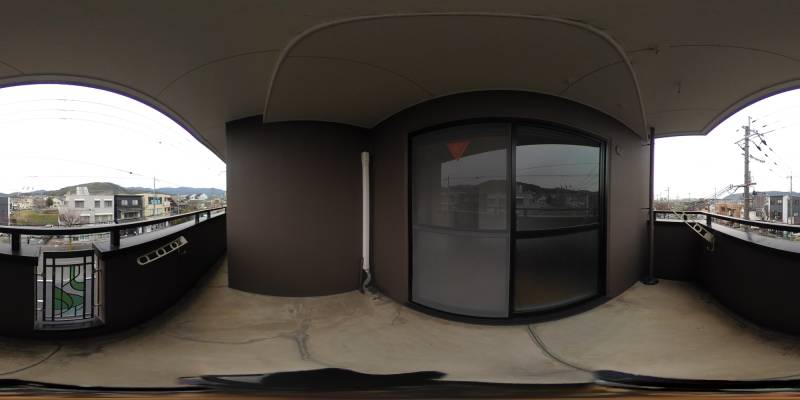 パノラマ画像バルコニー