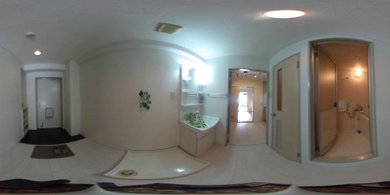 パノラマ画像洗面所