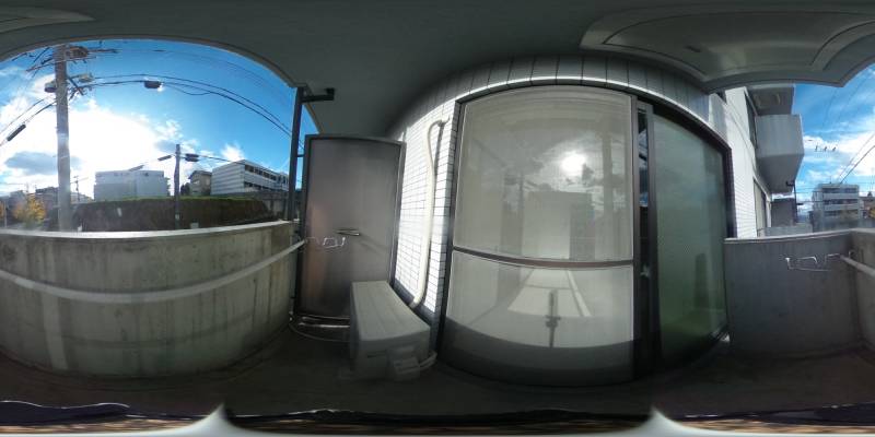 パノラマ画像バルコニー